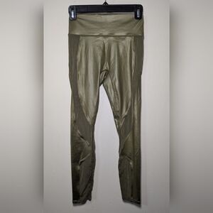 Fabletics Motion365+ Contour High-Waisted Legging Olive Green Women's Size XS